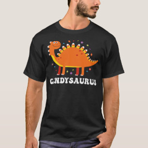 Candysaurus Halloween Dinosaur Candy Corn Trick Or T-Shirt