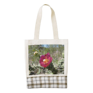 Cane Cholla Desert Flower Zazzle HEART Tote Bag