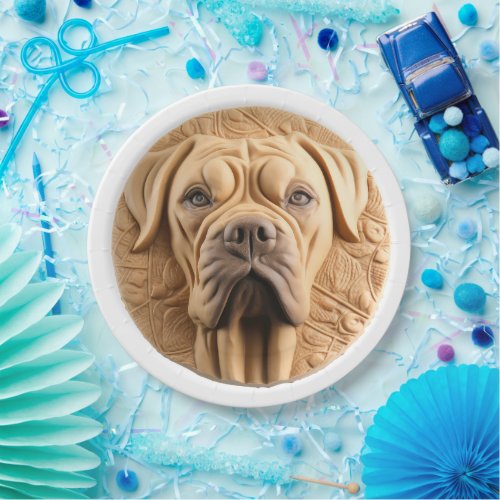 Cane Corso 3D Inspired Paper Plates