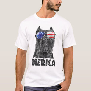 Cane Corso 4Th Of July Merica Men American Flag Su T-Shirt