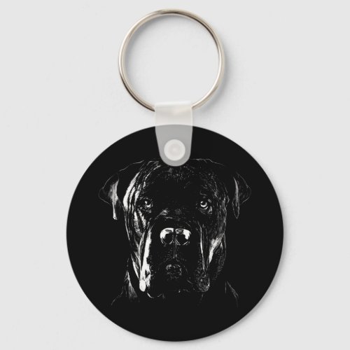 Cane Corso Art  Italian mastiff Keychain