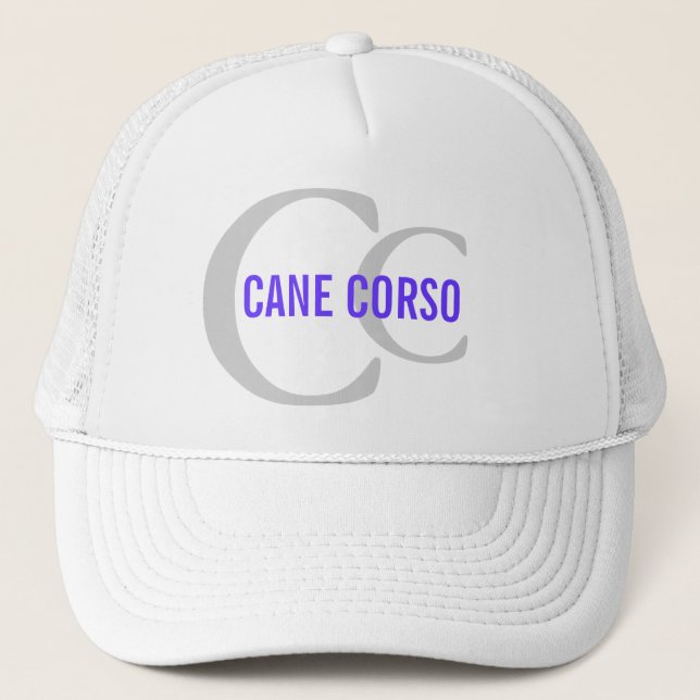 Cane Corso Breed Monogram Trucker Hat (Front)