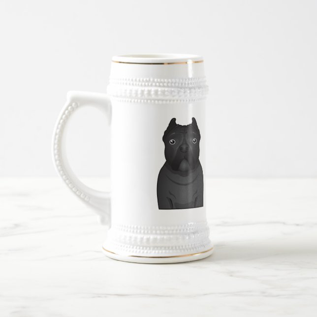 Cane Corso Cartoon Beer Stein (Left)