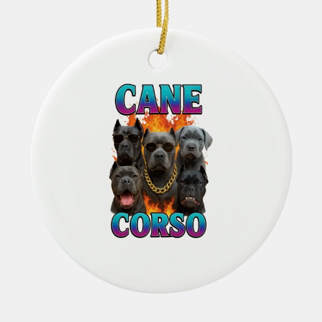 Cane Corso  Ceramic Ornament (Front)