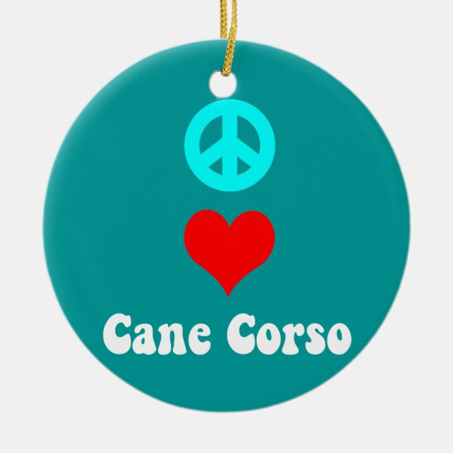 Cane Corso Ceramic Ornament (Front)