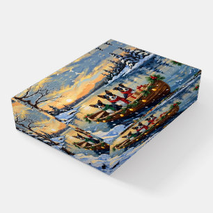 Cane Corso Christmas Boat Holiday Paperweight
