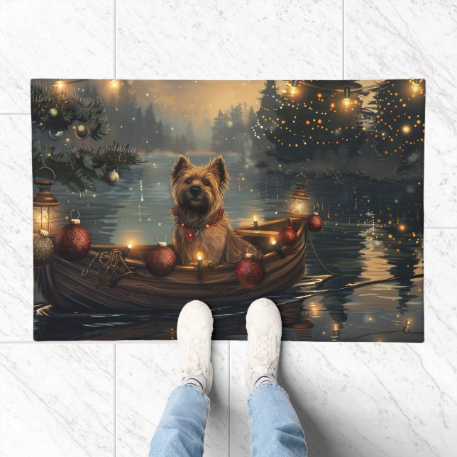 Cane Corso Christmas Festive Voyage Doormat (Indoor)