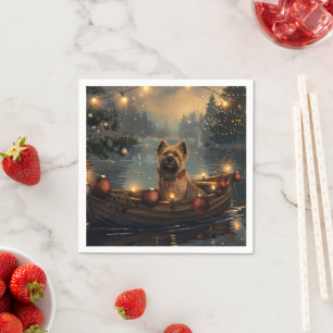 Cane Corso Christmas Festive Voyage Napkins