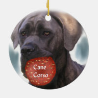 Cane Corso Ornament, Case Corso Gifts, Custom Dog Christmas