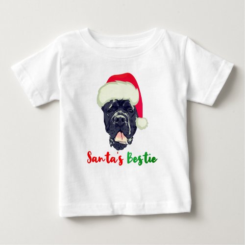 Cane Corso Christmas Santas Bestie Family Pajama Baby T_Shirt