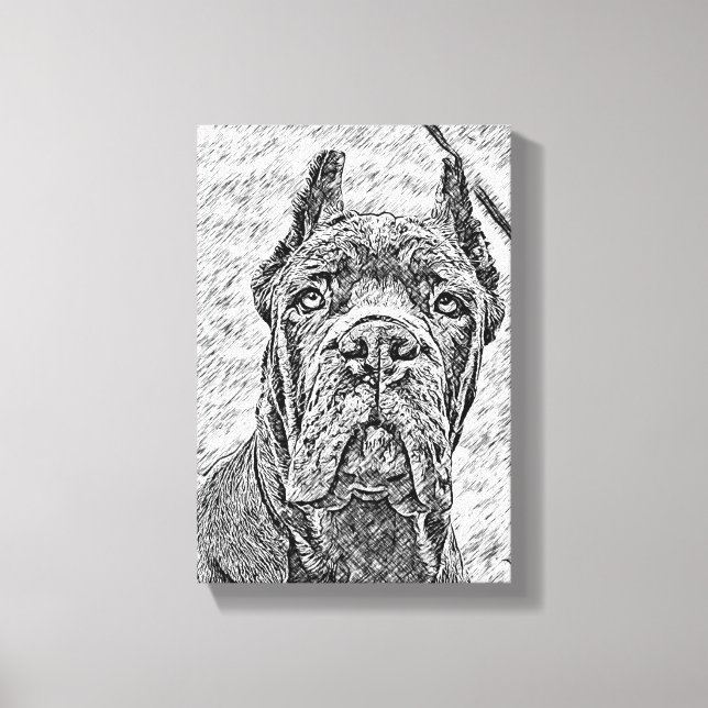 Cane Corso corsa puppy dog  Canvas Print (Front)