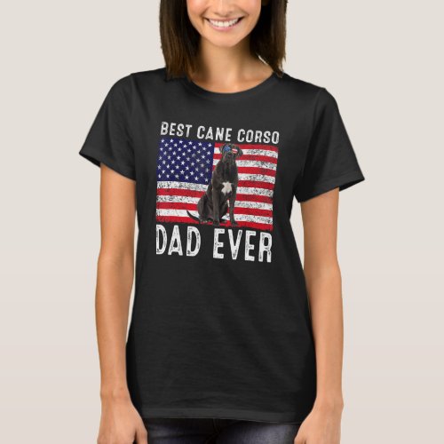 Cane Corso Dad Usa American Flag Cane Corso Dog  O T_Shirt