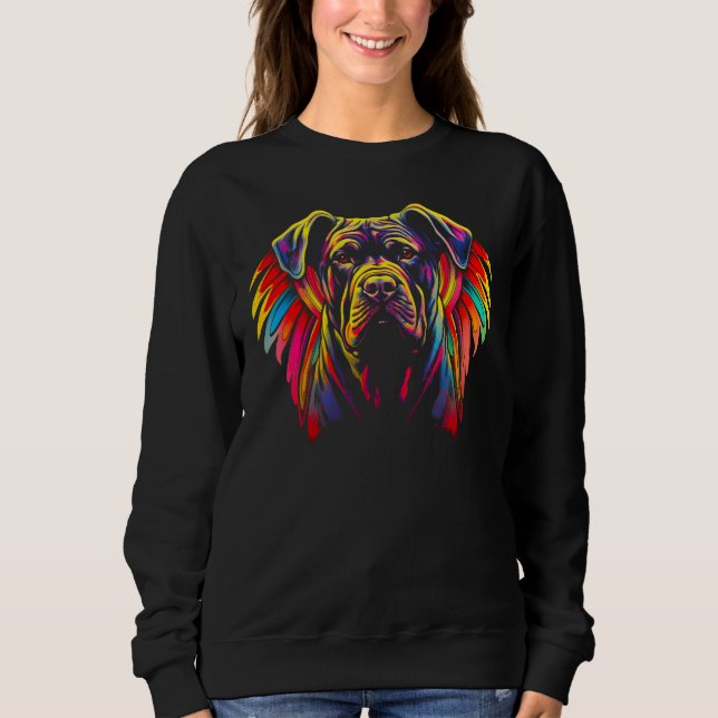 Cane Corso Dog Angel Wings Sweatshirt (Front)