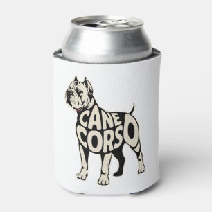 Cane Corso Dog Bold Typography Art Can Cooler