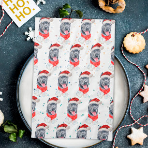 Cane Corso Dog Breed Christmas Stars Kitchen Towel