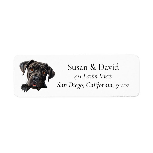 Cane Corso Dog Breed Pet Lovers Label (Front)