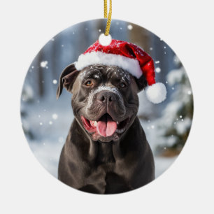 Cane Corso Dog Christmas Keepsake Ceramic Ornament