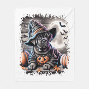 Cane Corso Dog Halloween Fleece Blanket