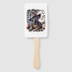 Cane Corso Dog Halloween Hand Fan