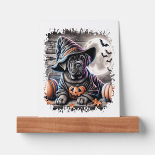 Cane Corso Dog Halloween Picture Ledge