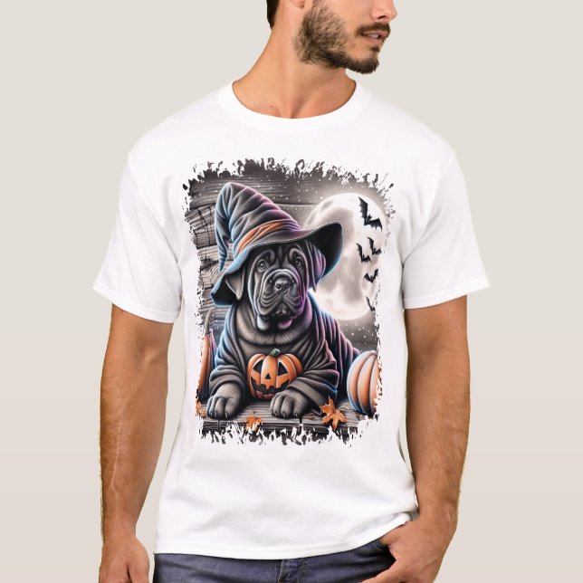 Cane Corso Dog Halloween T-Shirt (Front)