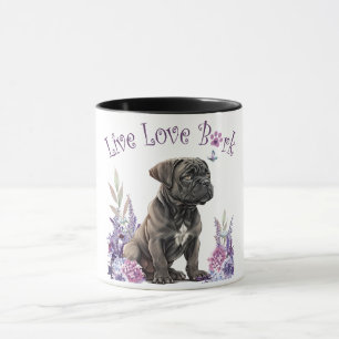 Cane Corso Dog Mom Floral Mug