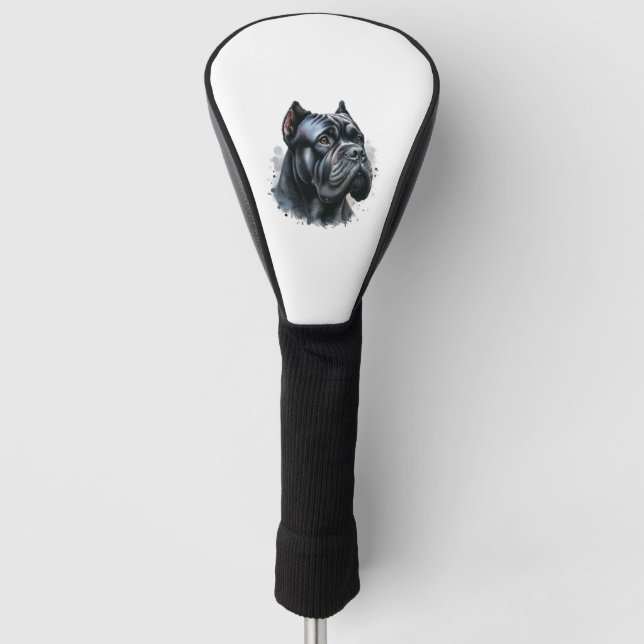 cane corso dog painting Classic T-Shirt Golf Head Cover (Front)