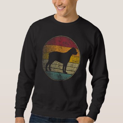 Cane Corso Dog Pet Vintage Distressed Retro 70s 80 Sweatshirt