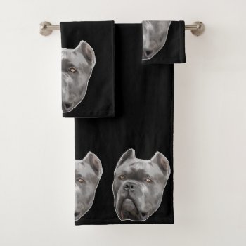 Cane Corso Dog Set Of Bath Towels by ritmoboxer at Zazzle