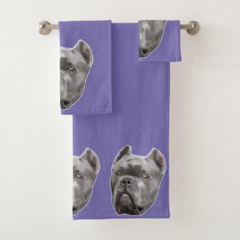 Cane Corso Dog Set Of Bath Towels by ritmoboxer at Zazzle