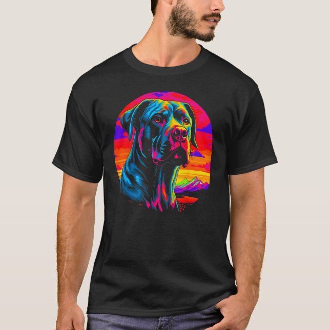 Cane Corso Dog Sunset T-Shirt (Front)