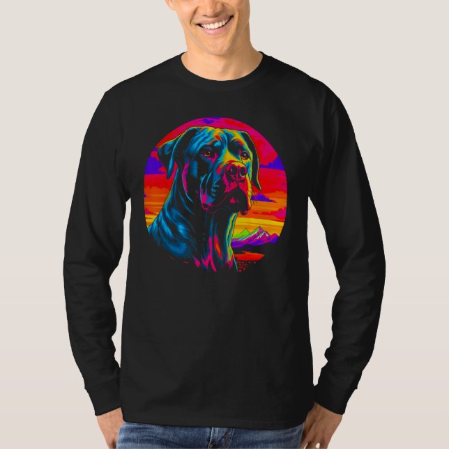 Cane Corso Dog Sunset T-Shirt (Front)