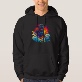 Cane Corso Dog Surfer Hoodie
