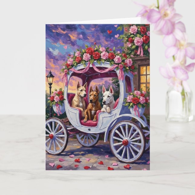 cane corso Dog Valentine's Day Card (Orchid)