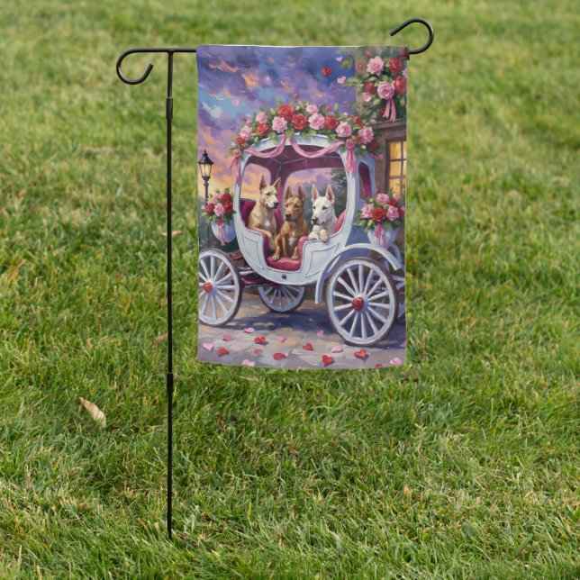 cane corso Dog Valentine's Day Garden Flag (In SItu)