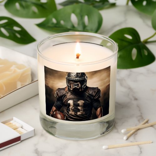 Cane Corso Football Player Vintage  Scented Candle