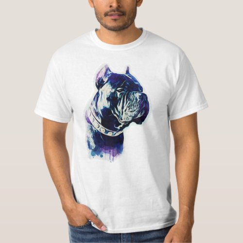 Cane Corso Gift Shirt Watercolor Dog T_Shirt
