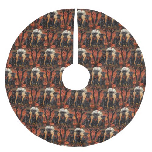 Cane Corso Halloween Spooky Brushed Polyester Tree Skirt