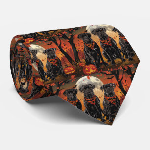 Cane Corso Halloween Spooky Neck Tie