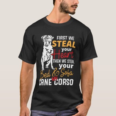 Cane Corso Heart Bed Sofa  Slogan T-Shirt