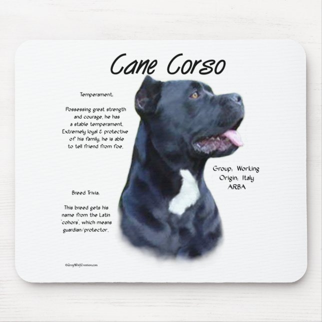 Cane Corso History  Mouse Pad (Front)