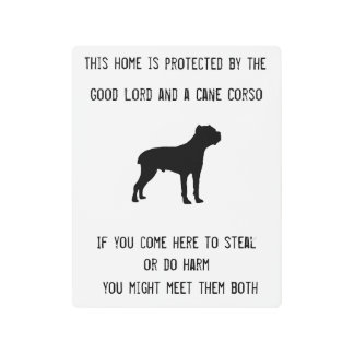 Cane Corso home protection Metal Print