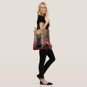 Cane Corso in Autumn Leaves Fall Inspire  Tote Bag