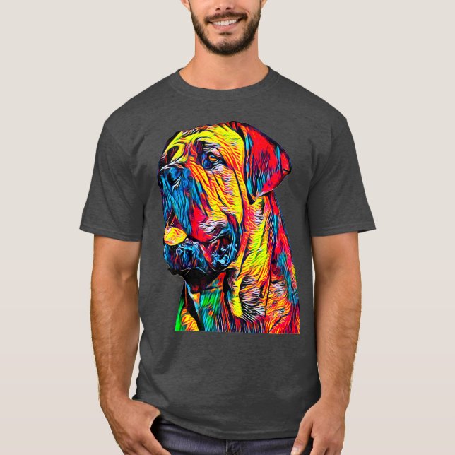 Cane Corso Italian Mastiff Dog Head T-Shirt (Front)