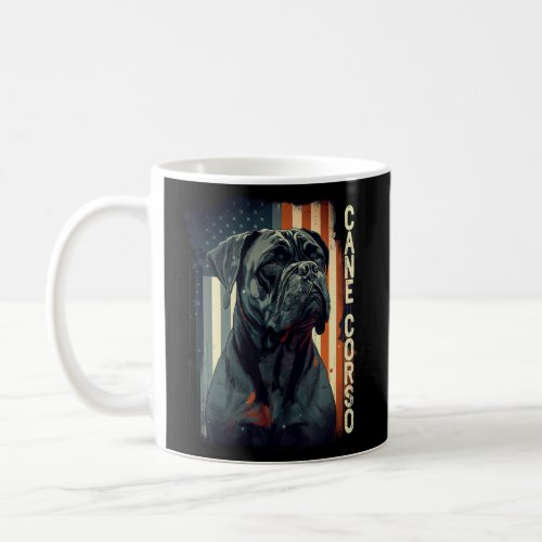 Cane Corso Italian Mastiff Dog Patriotic USA Ameri Coffee Mug