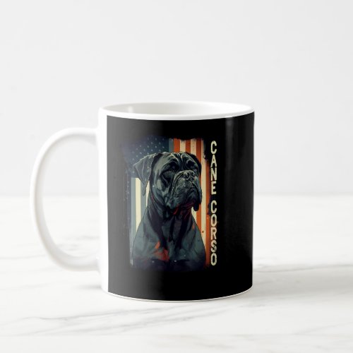 Cane Corso Italian Mastiff Dog Patriotic USA Ameri Coffee Mug