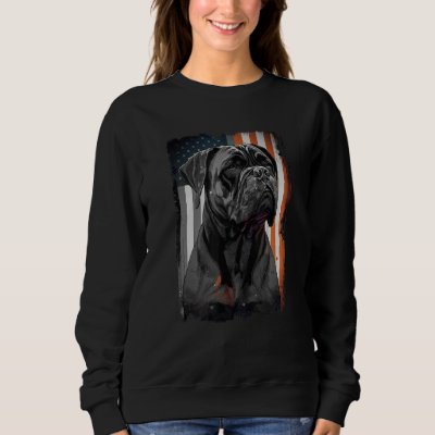 Cane Corso Italian Mastiff Dog Patriotic USA Ameri Sweatshirt