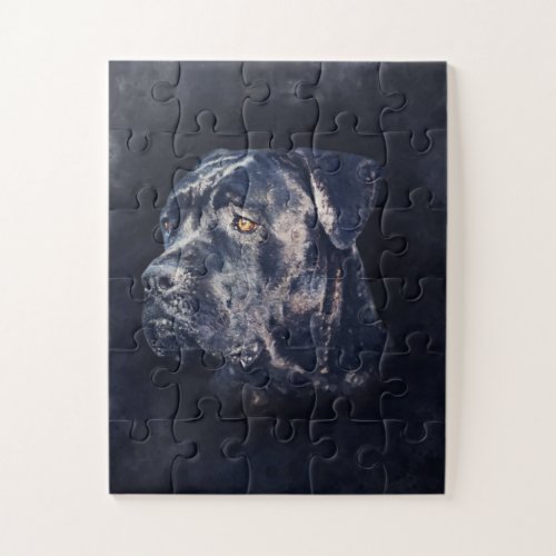 Cane Corso _ Italian Mastiff Portrait Jigsaw Puzzle