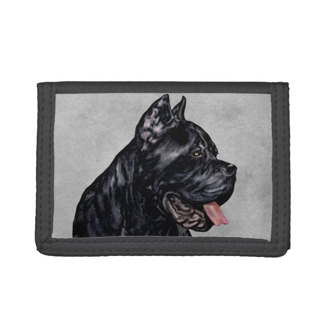 Cane Corso - Italian Mastiff Portrait Trifold Wallet (Front)