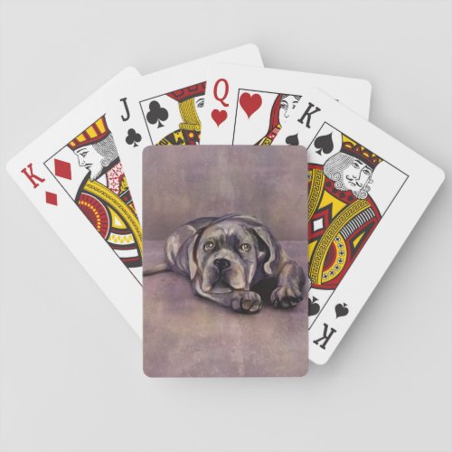 Cane Corso _ Italian Mastiff Puppy Playing Cards